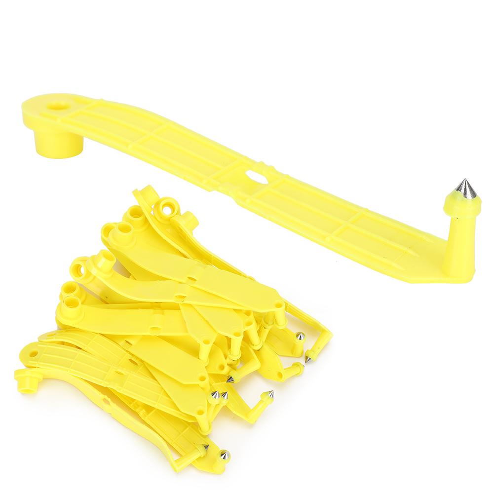 20pcs Sheep Goat Cattle Ear Tag Livestock Earrings Ear Tag Label for Animals Idetification