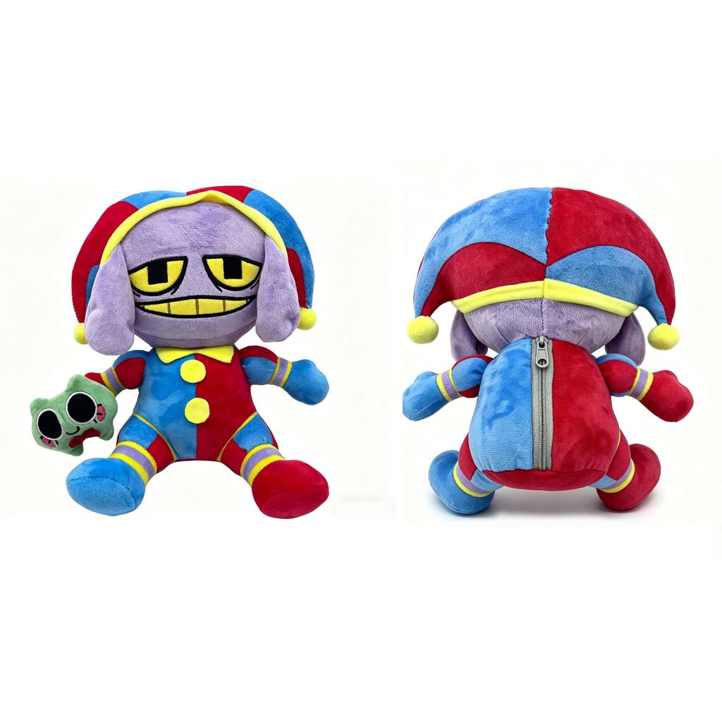 PomniSuit JaxPeluche Circo Digitale Peluche, Bambola Peluche Cartone Animato Carina, Morbido Cuscino da Abbracciare, Regalo per Bambini, 30cm