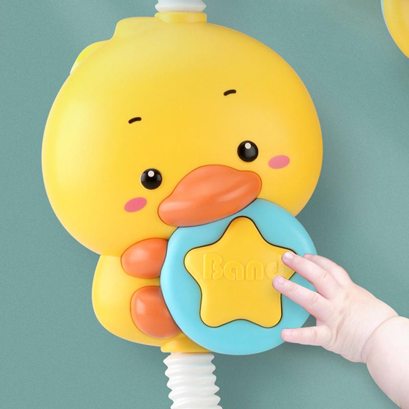 QWZ New Bath Toys Baby Water Game Duck Model Faut Shower Electric Water Spray Swimming Bathroom Baby Toys For Kids Gifts