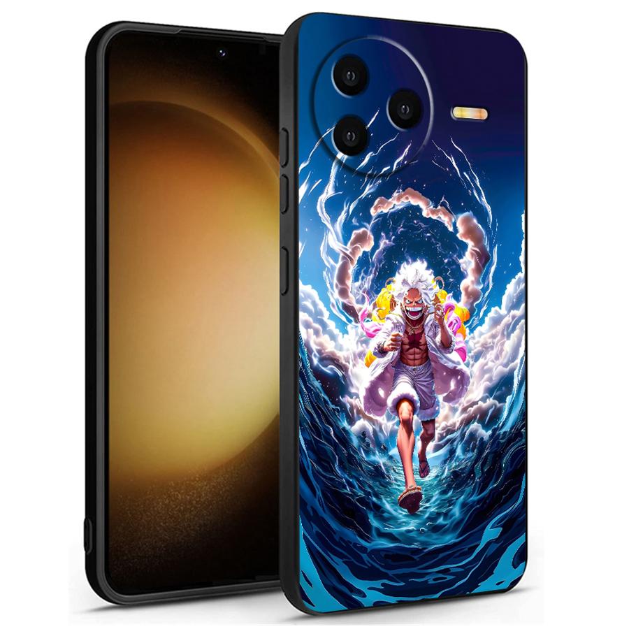 

Case for Xiaomi Redmi 13C 9 K40 K80 Pro A3 A1 A2 Plus 14C 10 12C A5 A4 Black Soft Phone Cover One Piece Cool Luffy Redmi A1
