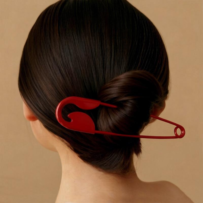 3Pcs Hairpins Headwear Gifts New Large Safety Pin Metal Hair Claws Barrettes Women Girls Hair Accessories Hairclips