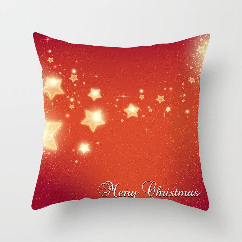 Luxurious Peach Skin Velvet Christmas Cushion Cover With Invisible Zipper Design