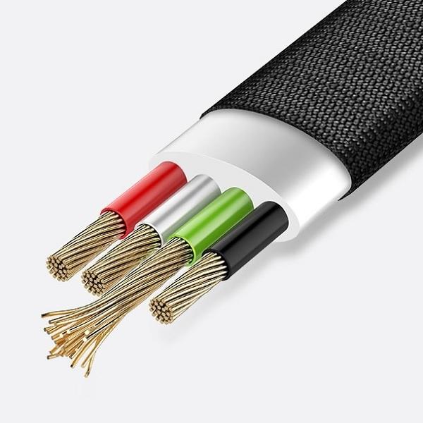 Usams Kabel Pleciony U-Light Usb-Cczerwony/Red 1,2M Tczsusb04 (Us-Sj184)