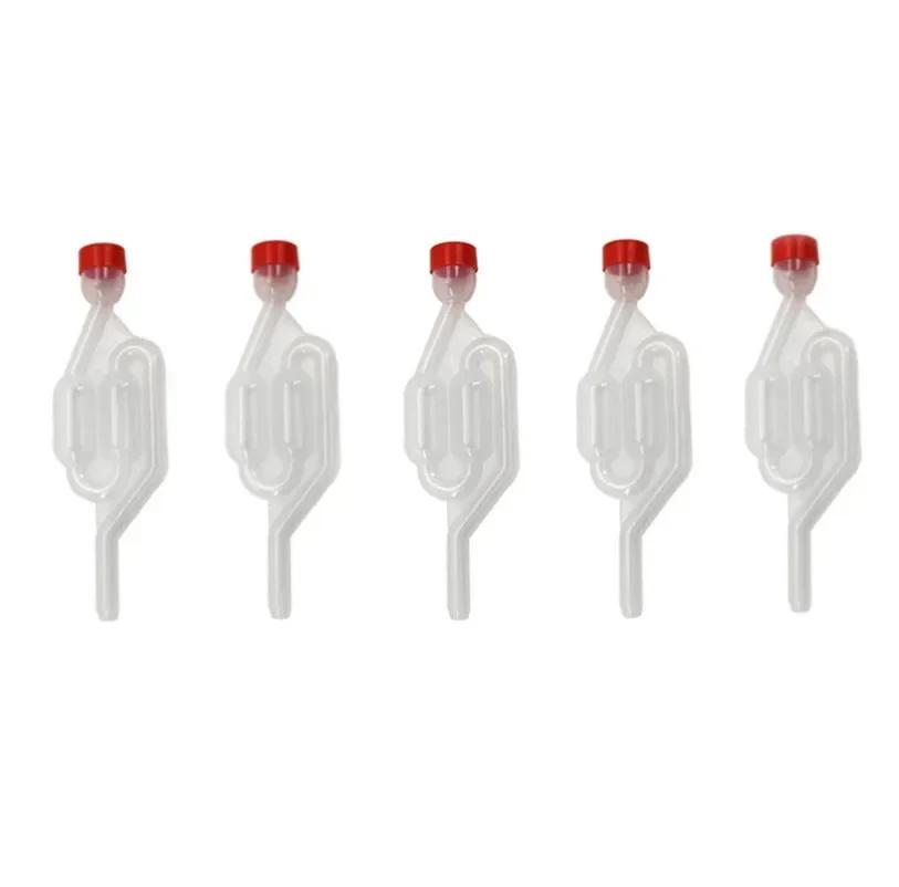 1/3/5 KS Domácí vaření vína Fermentační kvasná zátka Plastová bublinková průchodka Jednosměrný výfuk Vodní uzávěr Ventil Opakovaně použitelný Pivní nástroj Kvasná zátka