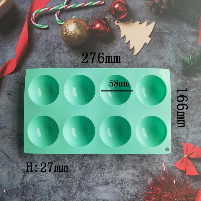 3D Kugel Rund Halbkugel Silikonform Für Diy Backen Pudding Mousse Schokolade Umweltfreundliche Kuchenform Küchenzubehör Werkzeuge