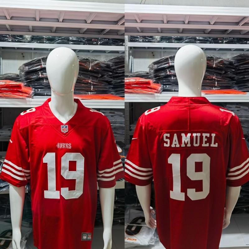 Camiseta de Manga Corta para Hombre de la NFL San Francisco 49ers Bordada Ropa del Equipo Ropa para Aficionados Equipación Deportiva