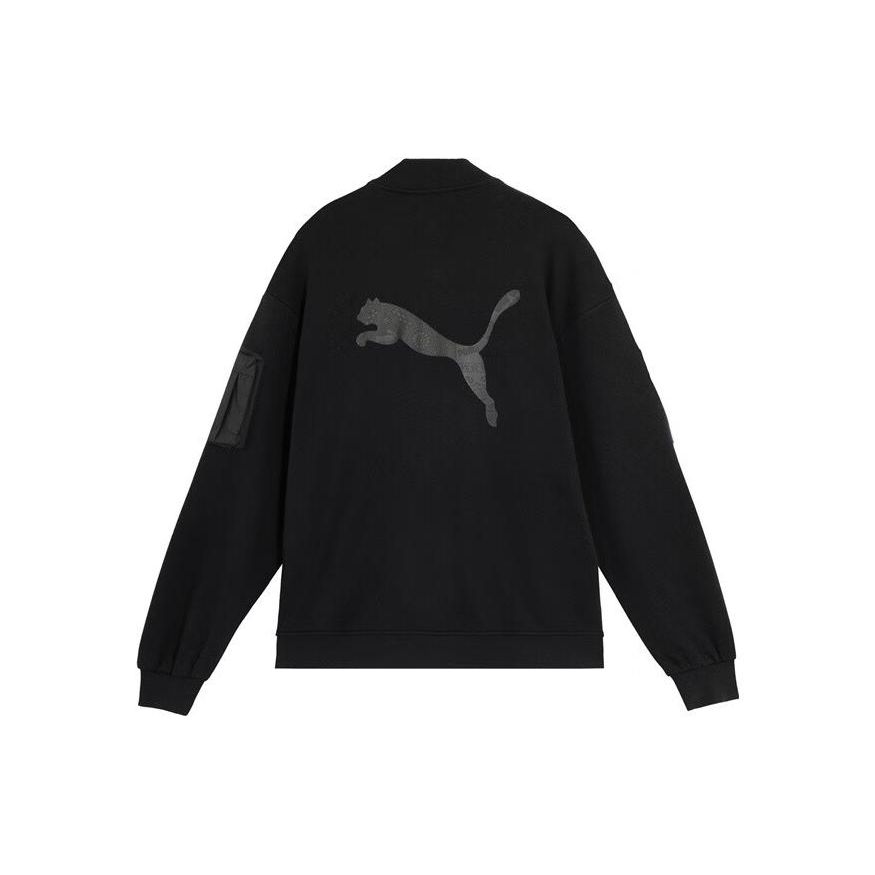 Puma Повседневная бейсбольная куртка с длинным рукавом с принтом логотипа — фото 2