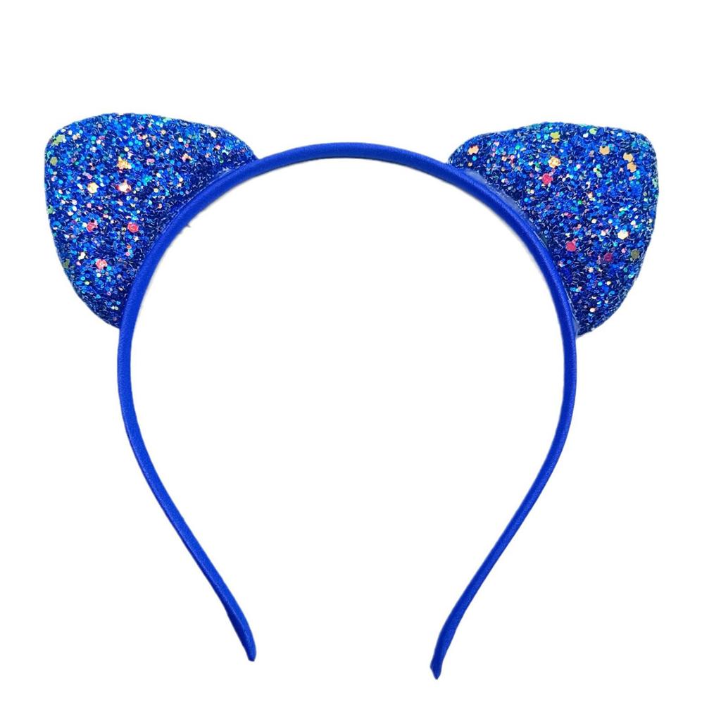 Colorful Sequin Cat Ear Headband for Kids - Festival Party Hair Accessory