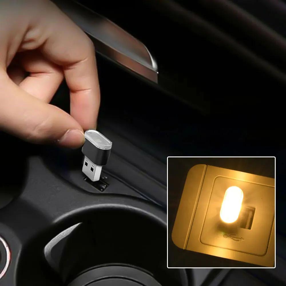 Mini USB LED Car Light Auto Interior Atmosphere Light Emergency Lighting Light PC Auto Colorful Decorative Lamp Car Accessories