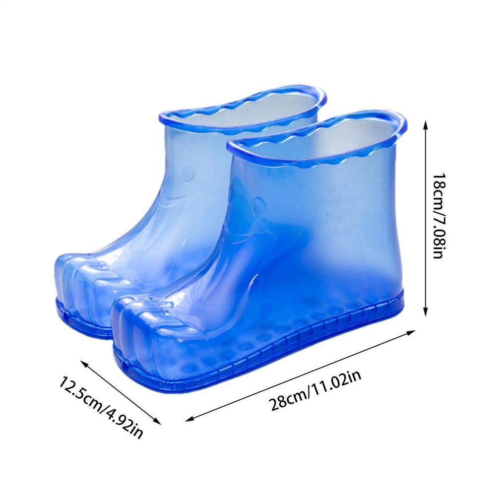 Foot Spa Soak Shoes Anti-Slip Massage Foot Bath Boots Portable Household Foot Soaker Heatproof Foot Soaking Shoes