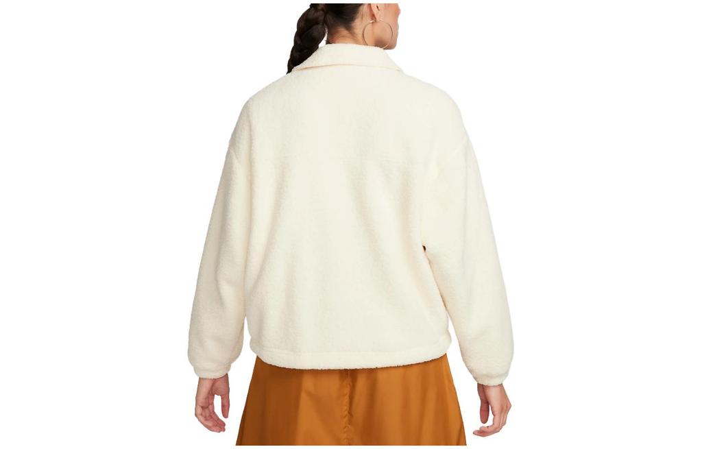 Nike Jackets Women's Ecru Lapel Moderate Other FB8707-113