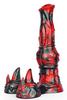 Jofortix Dildo 23 X 7cm Black and Red - MONSTERED - Unusual Dildos