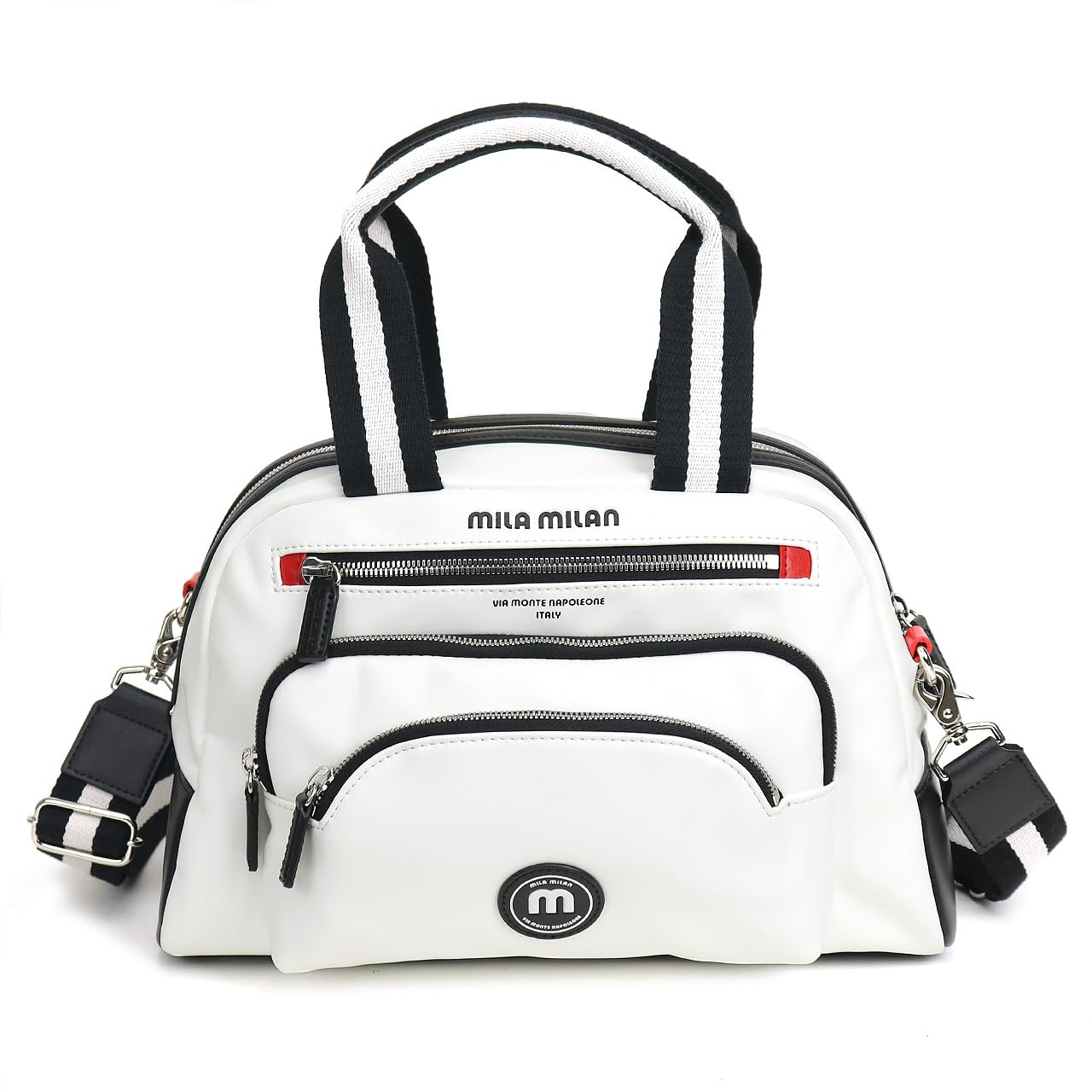 

Mini Boston Bag Rosso 247301 White [Mira Milan]