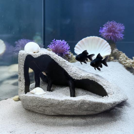 Rohová jeskyně do akvária Mangrovník Úkryt pro ryby pod štěrkem Jeskyně Dekorace do akvária Úkryt pro domácí mazlíčky pro ryby Krevety Sumce Sekavce Kuhli