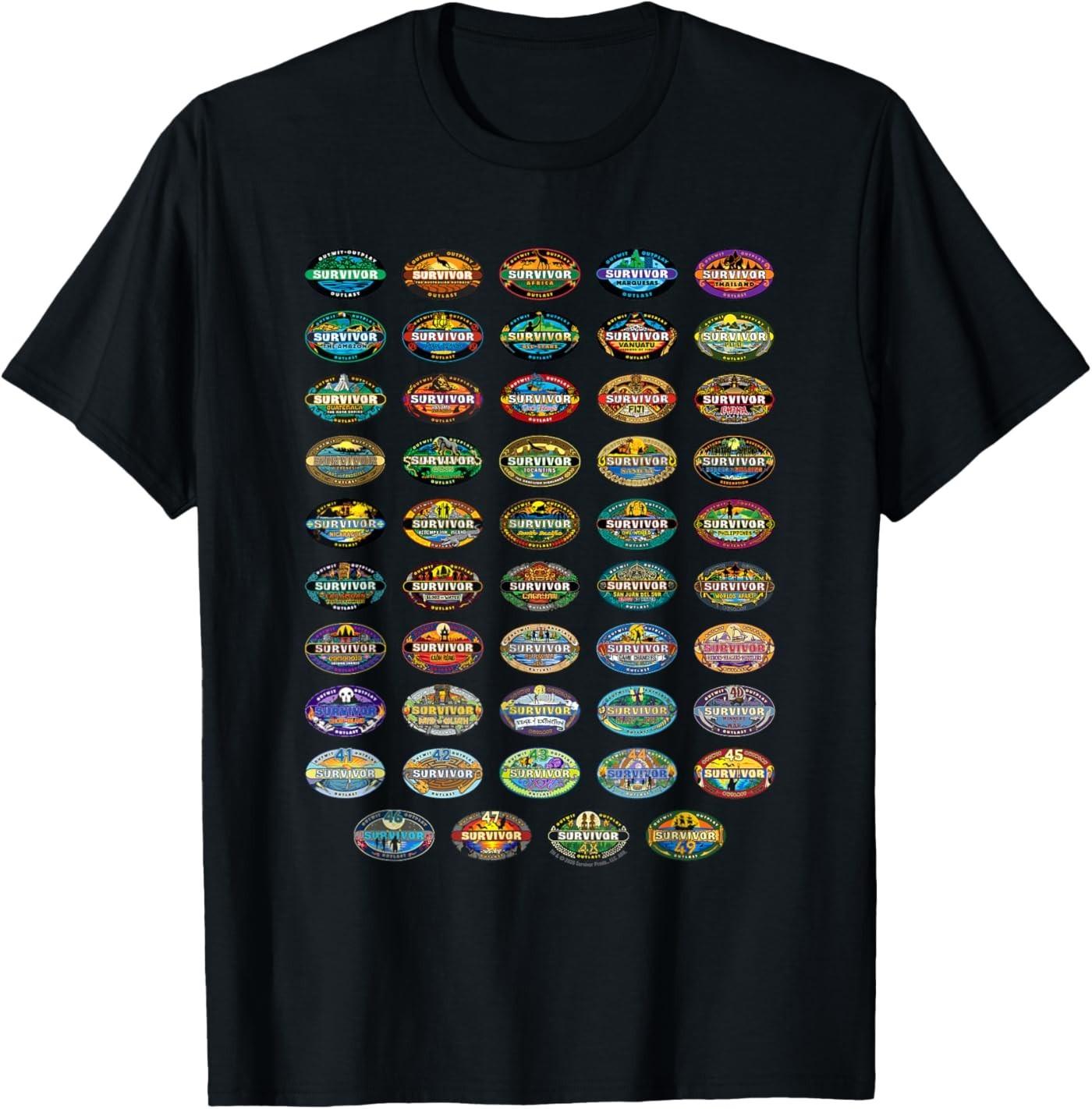 Survivor 50 Seasons of Survivor Unisex T-Shirt S