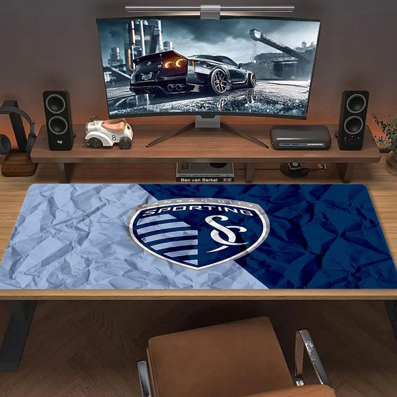 Sporting Kansas City Large Size Mouse Pad Large Gaming Table Cushion Non-slip Laptop Tablet Big Mousepad XXL Mat Mini PC Playmat With Lock edge