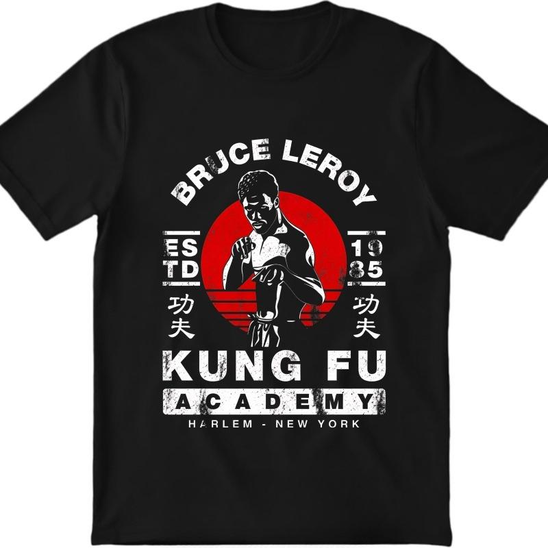 Trendy Boys Summer Tshirt Bruce Leroy Kung Fu Academy Harlem New York Breathable Tops Unisexs Clothing and Women 2026 New T Shirt S