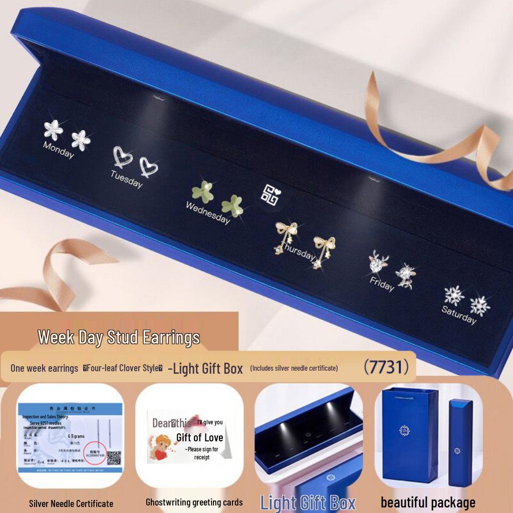 

925 Silver Light Earrings for Christmas, Valentine s Day, or Birthday Gifts - Perfect for Your Girlfriend or Wife