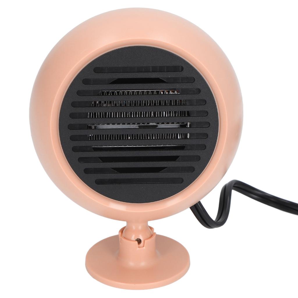 Car Heater Multi Angle Rotation Planetary Car Heater Portable Windshield Defogger Defroster Pink
