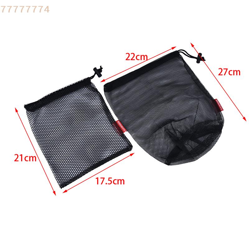 Kapesní organizér na nádobí se stahovací šňůrkou, síťovaný úložný sáček na příbory, láhve, hrnce, pánve, konvici