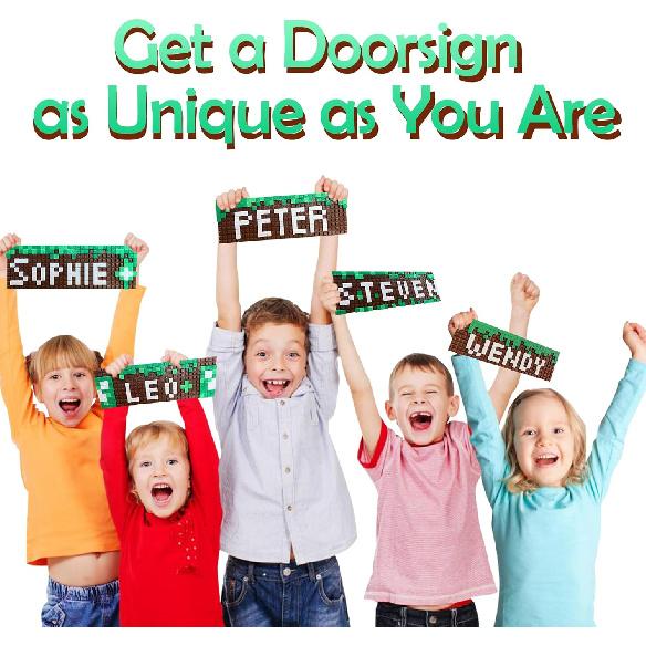 Gaming Room Decor, Pixel Sign, DIY My Wall Art Sign, Bedroom World Decorations Door Signs Craft, 10x3 Inches for Kids Girls Fans Birthday Stuff