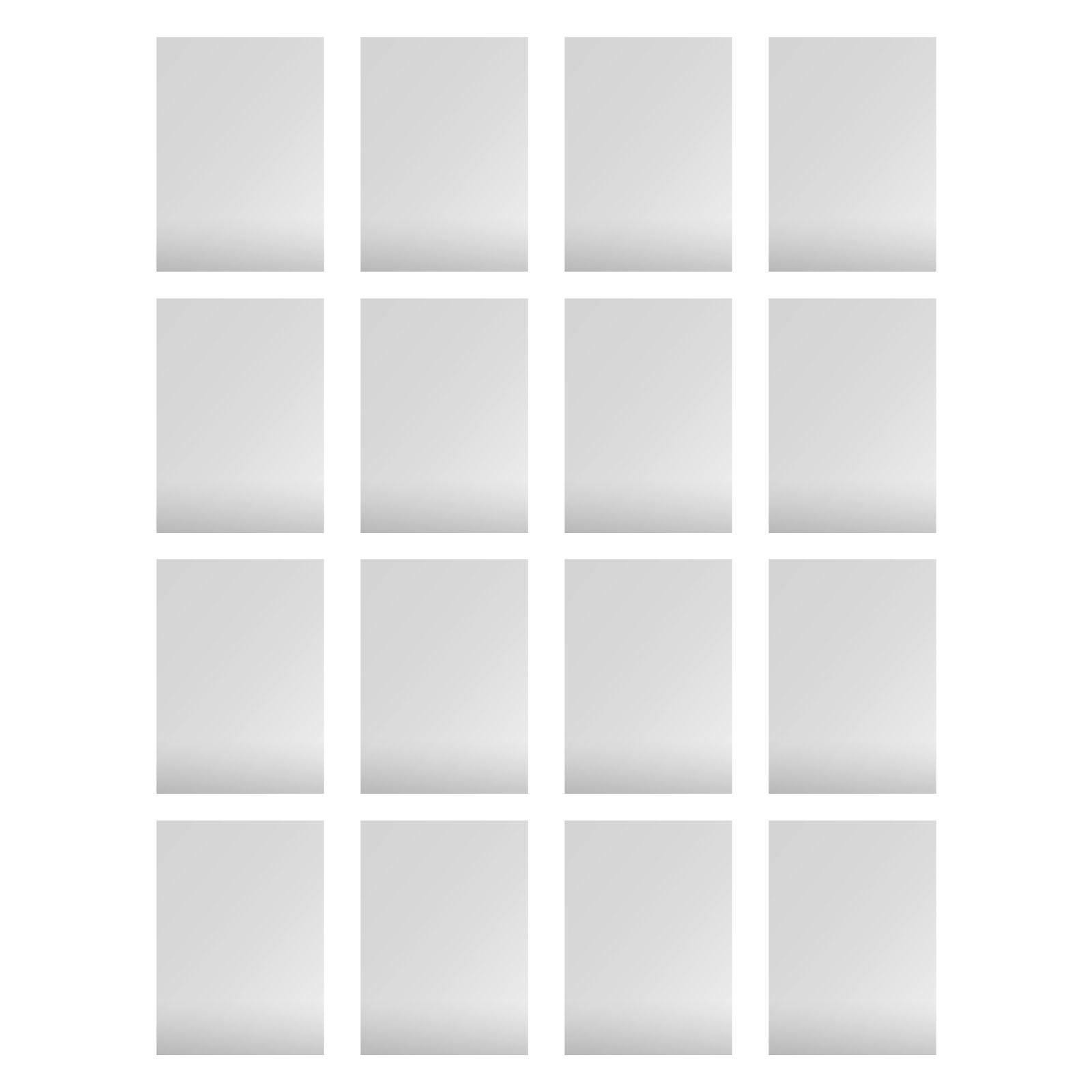 

16Pcs Rectangle Mirror Wall Sticker Self-adhesive Acrylic Tiles Mosaic Decal Mural Covering For Bedroom Household DIY Decoration