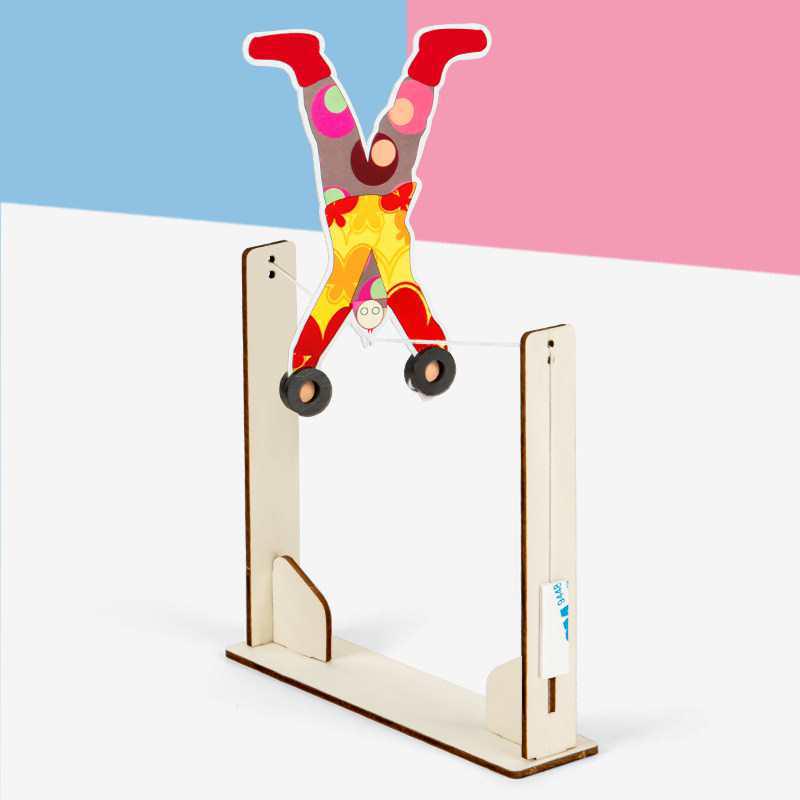 DIY Clown Tightrope Walking Science Kit for Kids