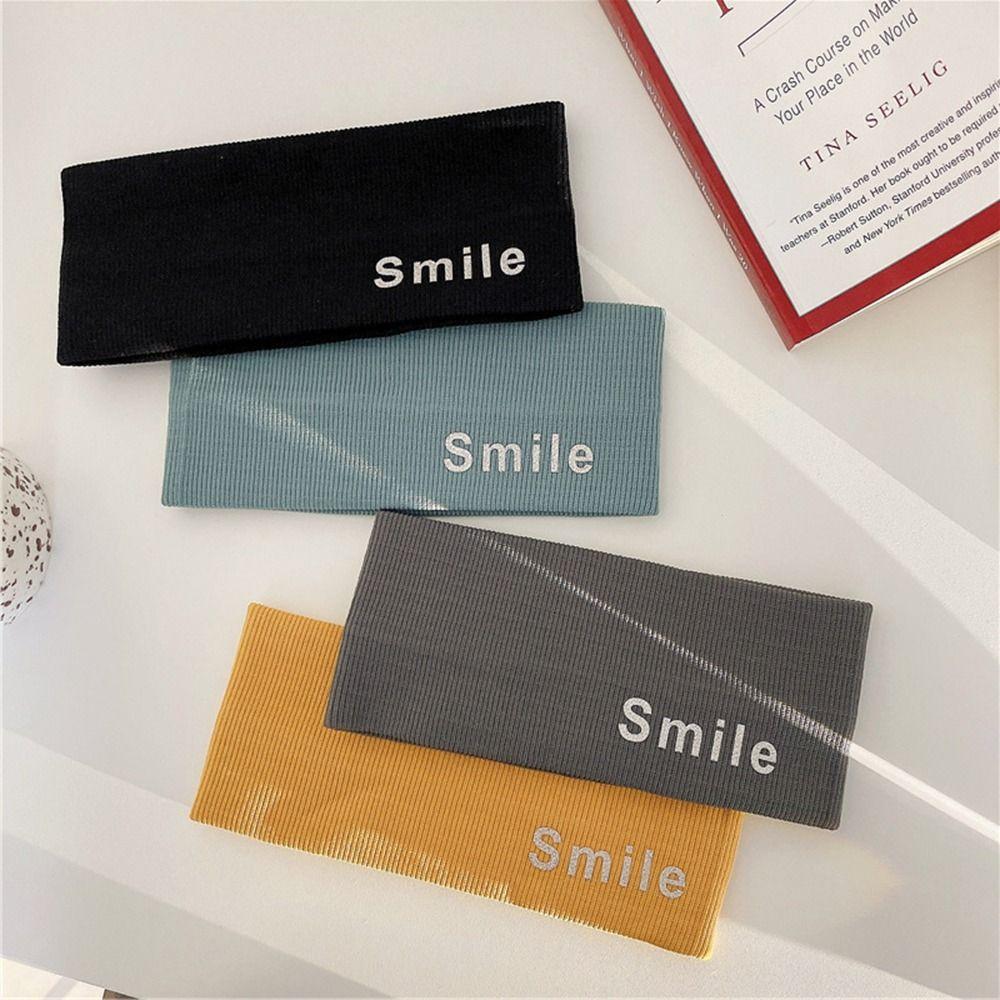 For Women Sweat Absorbing Knitted Headband Sports Hairband Korean Style Headband Hair Accessories