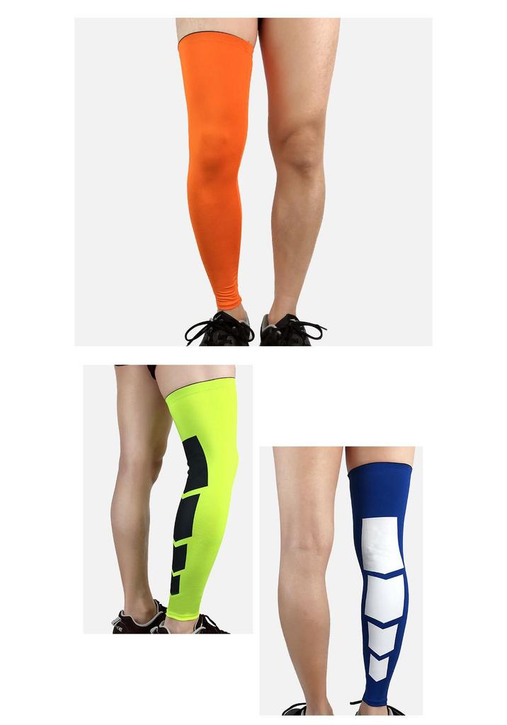 Long Tube Compression Knee Pads for Basketball, Badminton, Running, Cycling, and Marathon