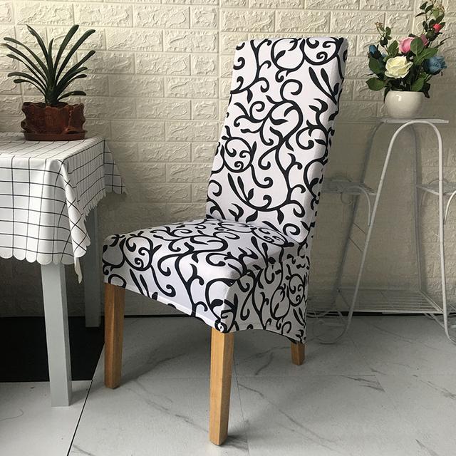 High Back &Universal High Elasticity Chair Cover Jacquard M Xl Size Chair Covers Dining Room Kitchen Office Home Corn Flannel