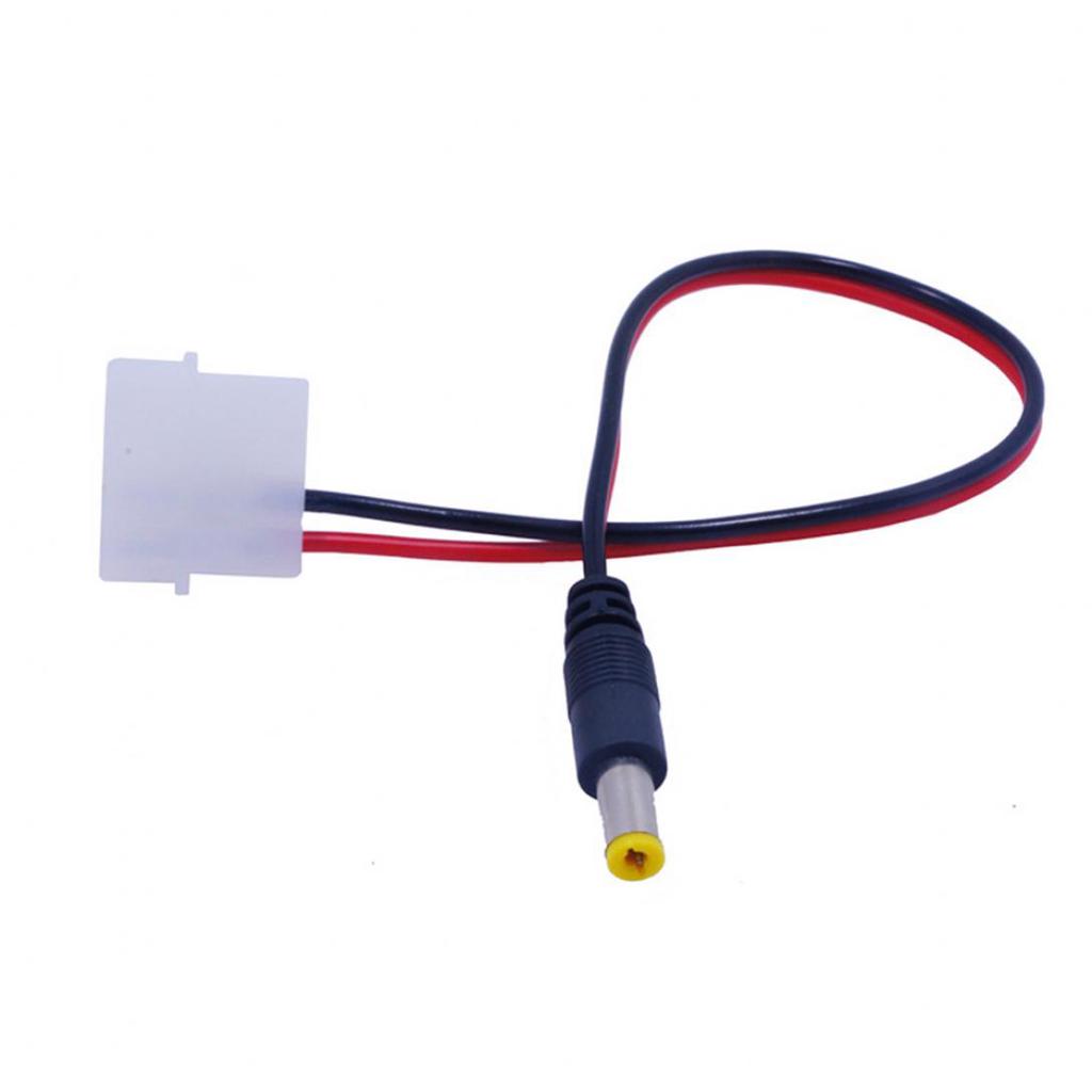 2Pcs Practical Extension Cable 4 Pin Male to 4Pin Female Power Supply Adapter