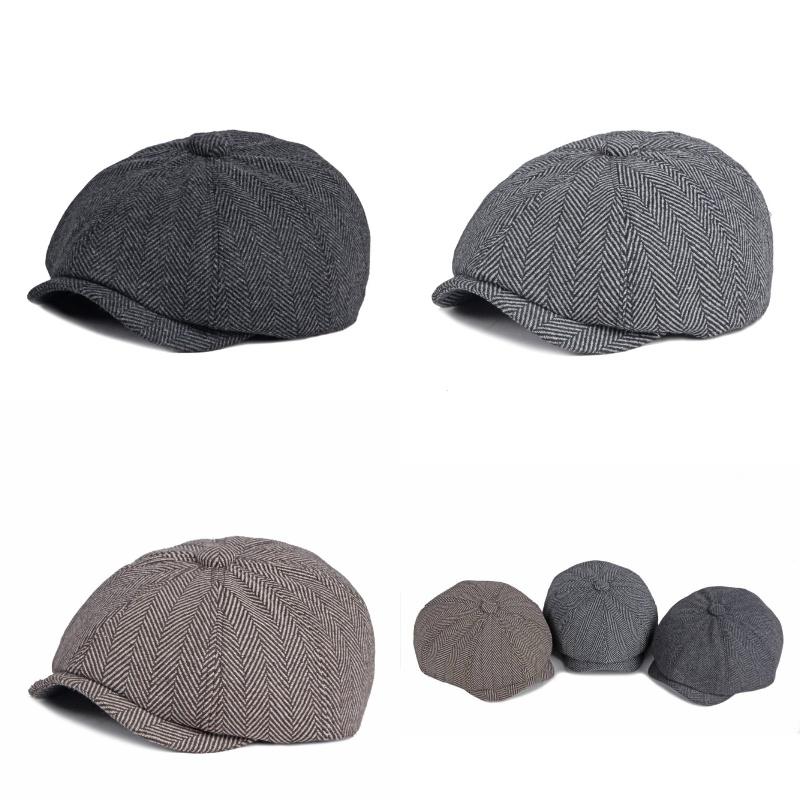 Klassische Shelby Peaky Blinders Mütze aus Wolle für Herren
