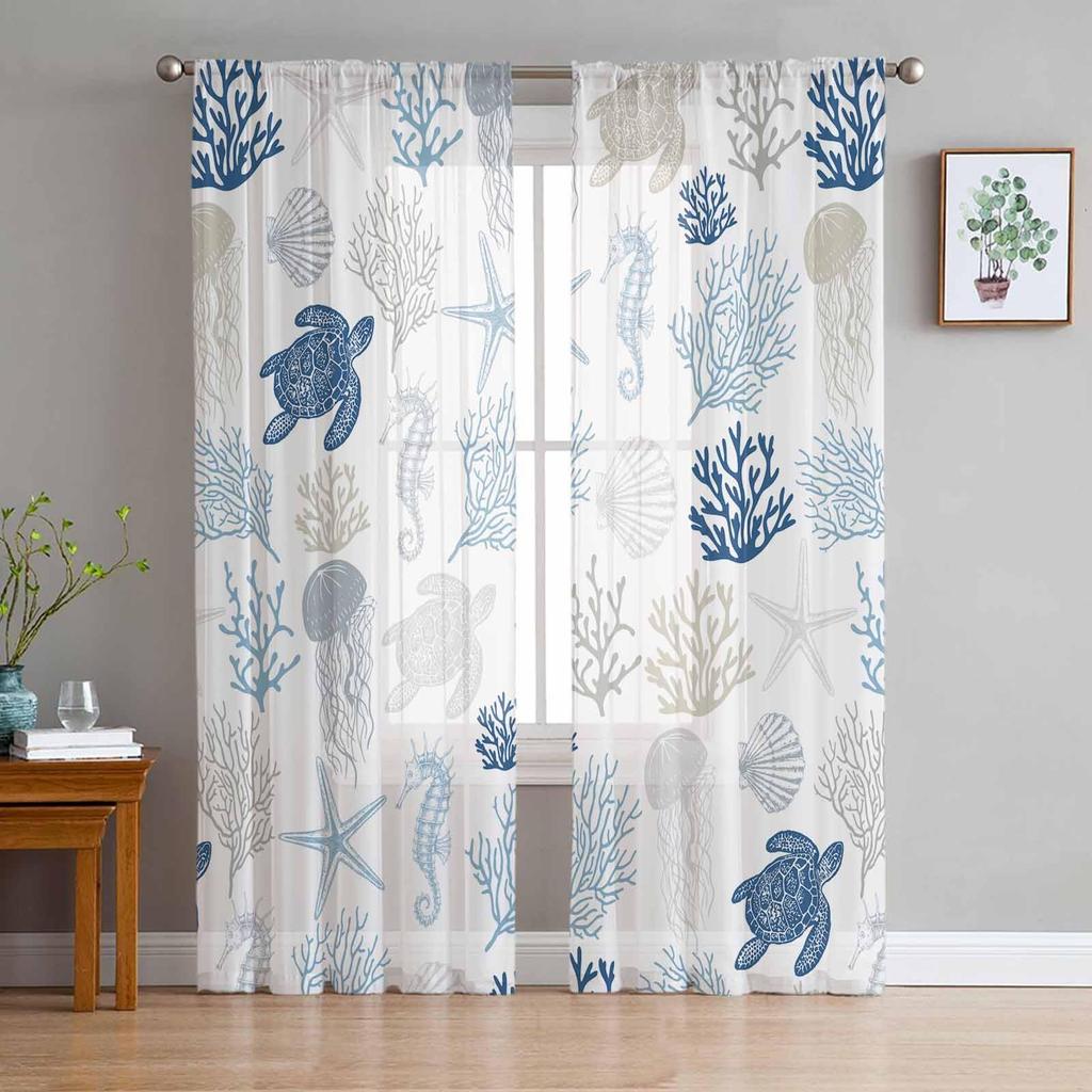 Sunflower Curtains Panels Set Yellow Kitchen Curtain Drapes Privacy Voile Living Room Bedroom Summer Sheer Polyester With Rod Pocket Sitting Decor