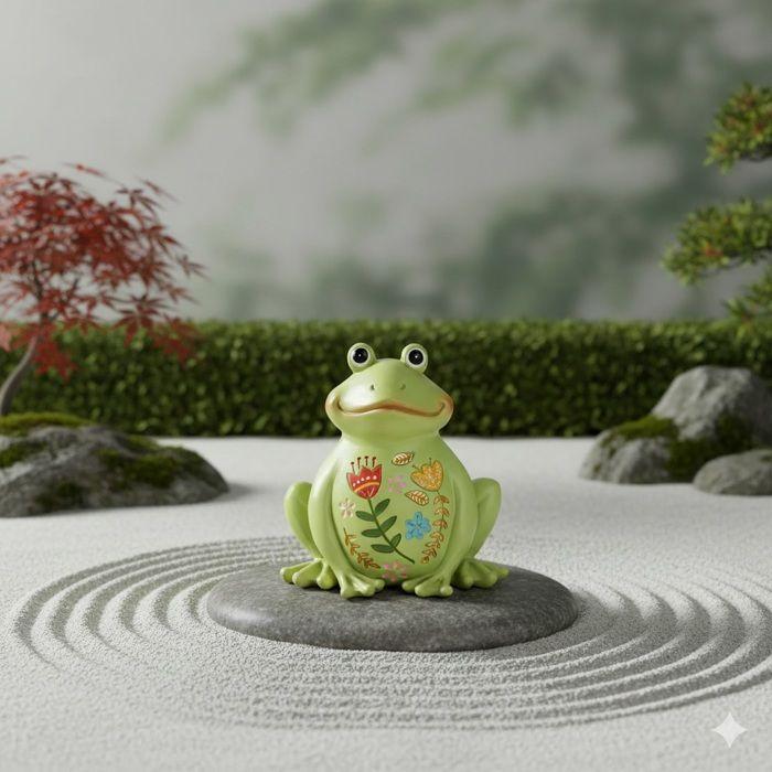 Grenouille de decoration de jardin 13 cm