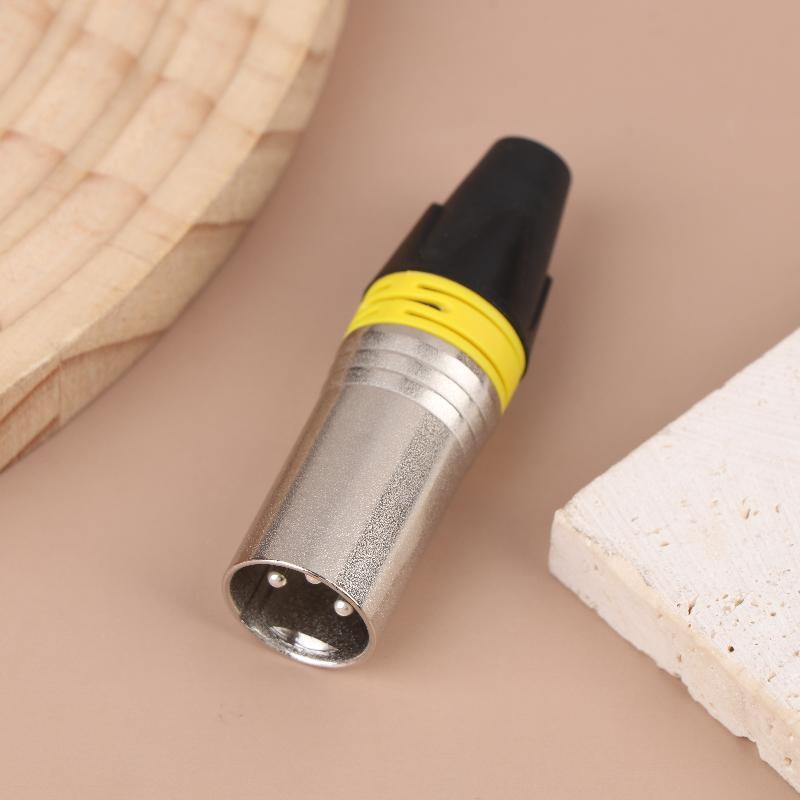 1Pc Pin Xlr Plug Jack Male / Female Microphone Connector Mic Adapter Xlr Cable Terminal Audio Wire Connector