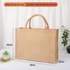 In-Stock Muji-Inspired Plain Linen Tote Bag - DIY Hand-Painted Souvenir & Shopping Jute Bag