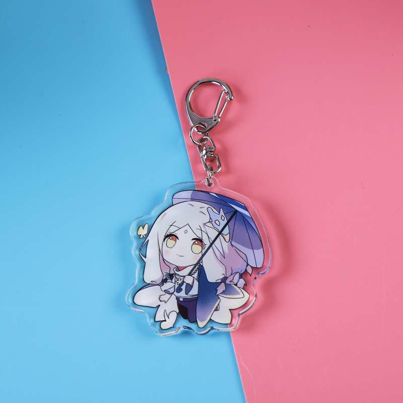 Cielo: Portachiavi Acrilico Figli della Luce - Ciondolo Uccello Bianco & Drago, Regalo Studente Anime.