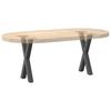 Vidaxl Coffee Table Legs, 2 Pcs, Anthracite, 28X(42-43) Cm, Steel