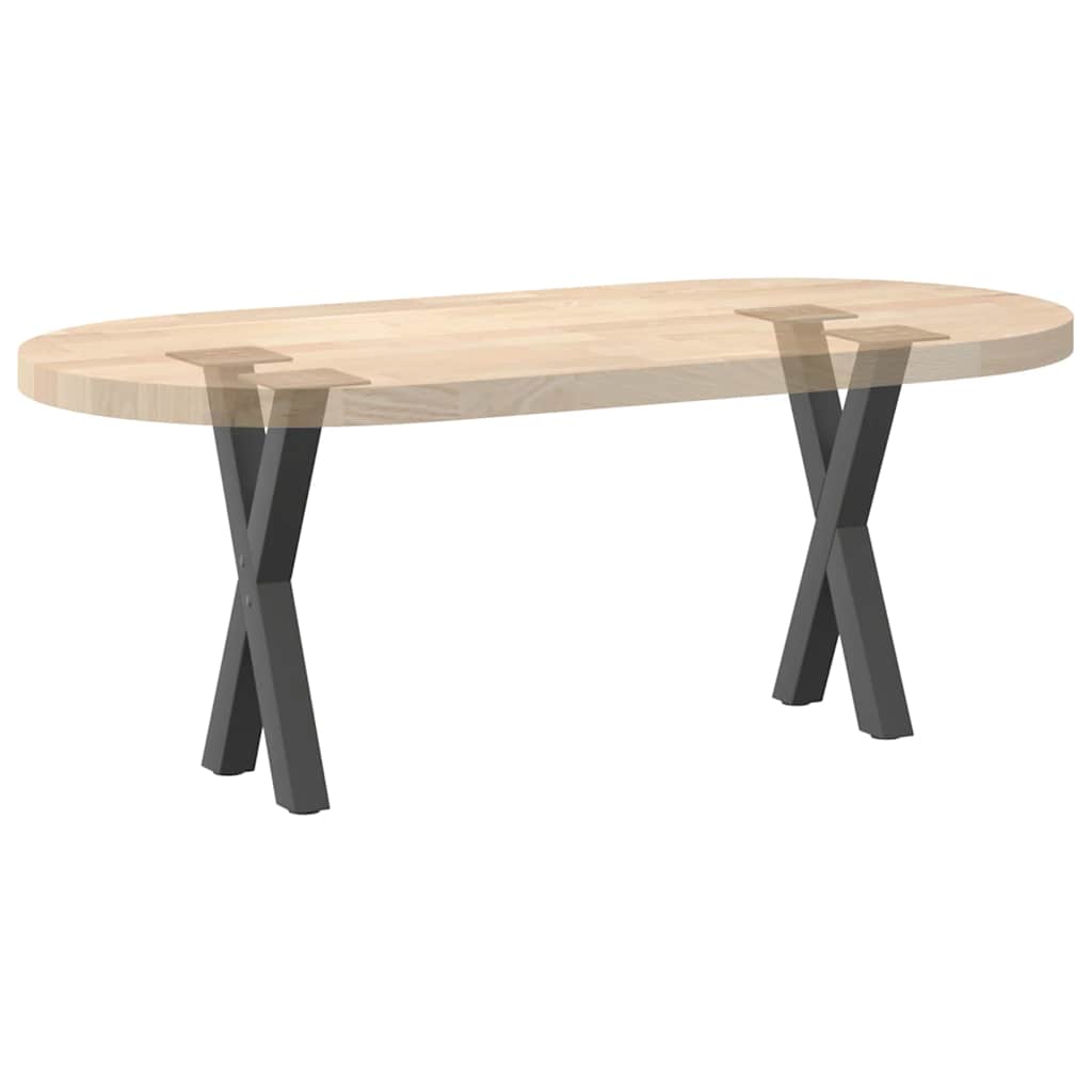 Vidaxl Coffee Table Legs, 2 Pcs, Anthracite, 28X(42-43) Cm, Steel