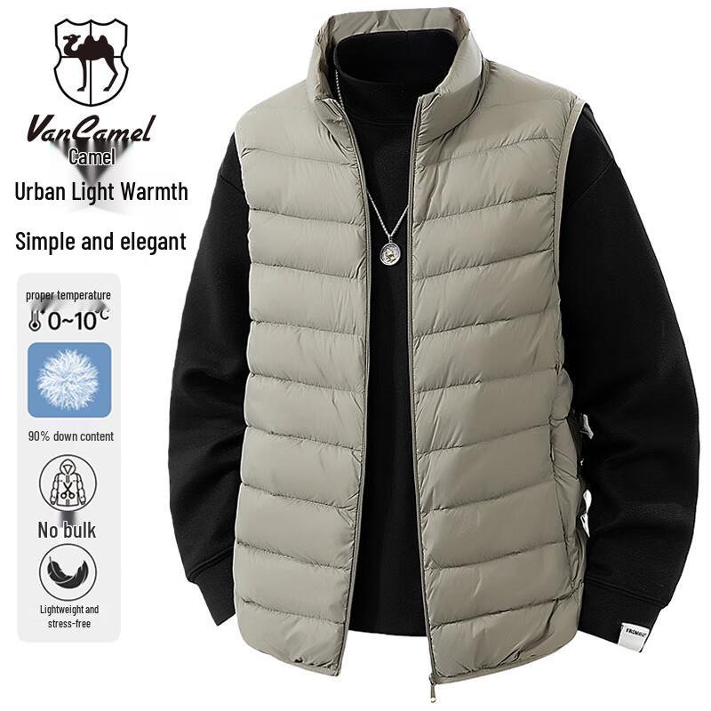 

VANCAMEL Men s Thickened Stand Collar Down Vest 3XL