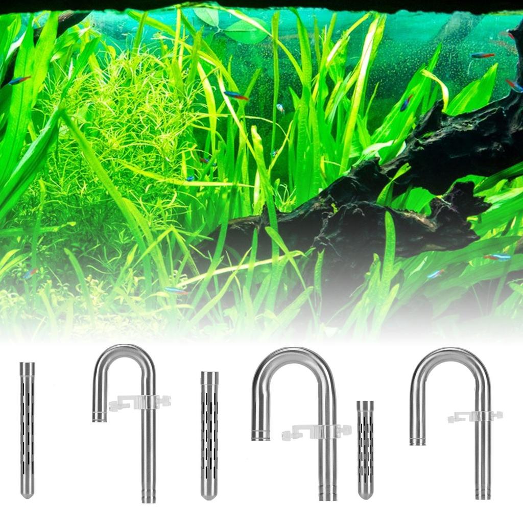 Aquatic Inflow Lily Pipe Leakproof ,Easy Assembly, Functional Sturdy Universal Metal Fish Tank Accessory Inflow Set Inlet
