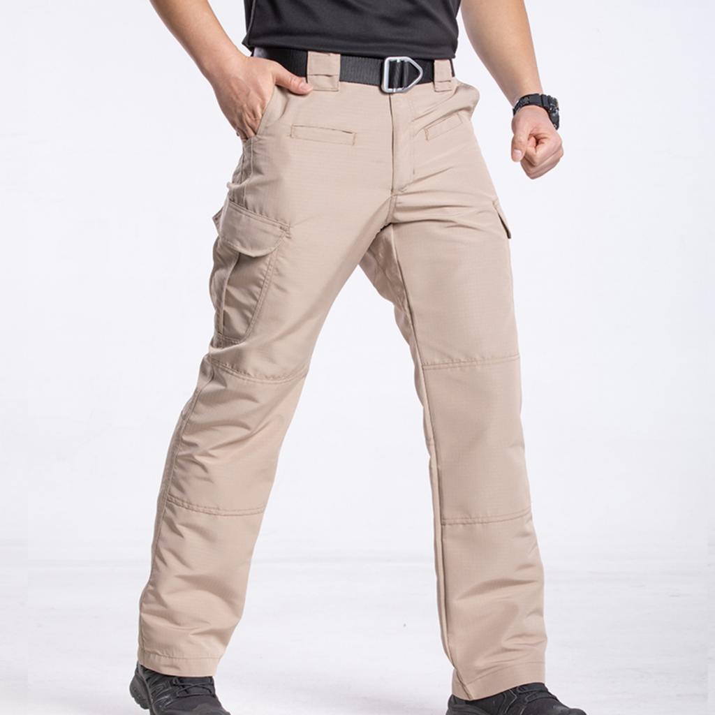 Mens Pants Ripstop Cargo Work Pants With Multi-pocket Water Resistant Breathable Hiking Camping Travel Fishing Construction Pants