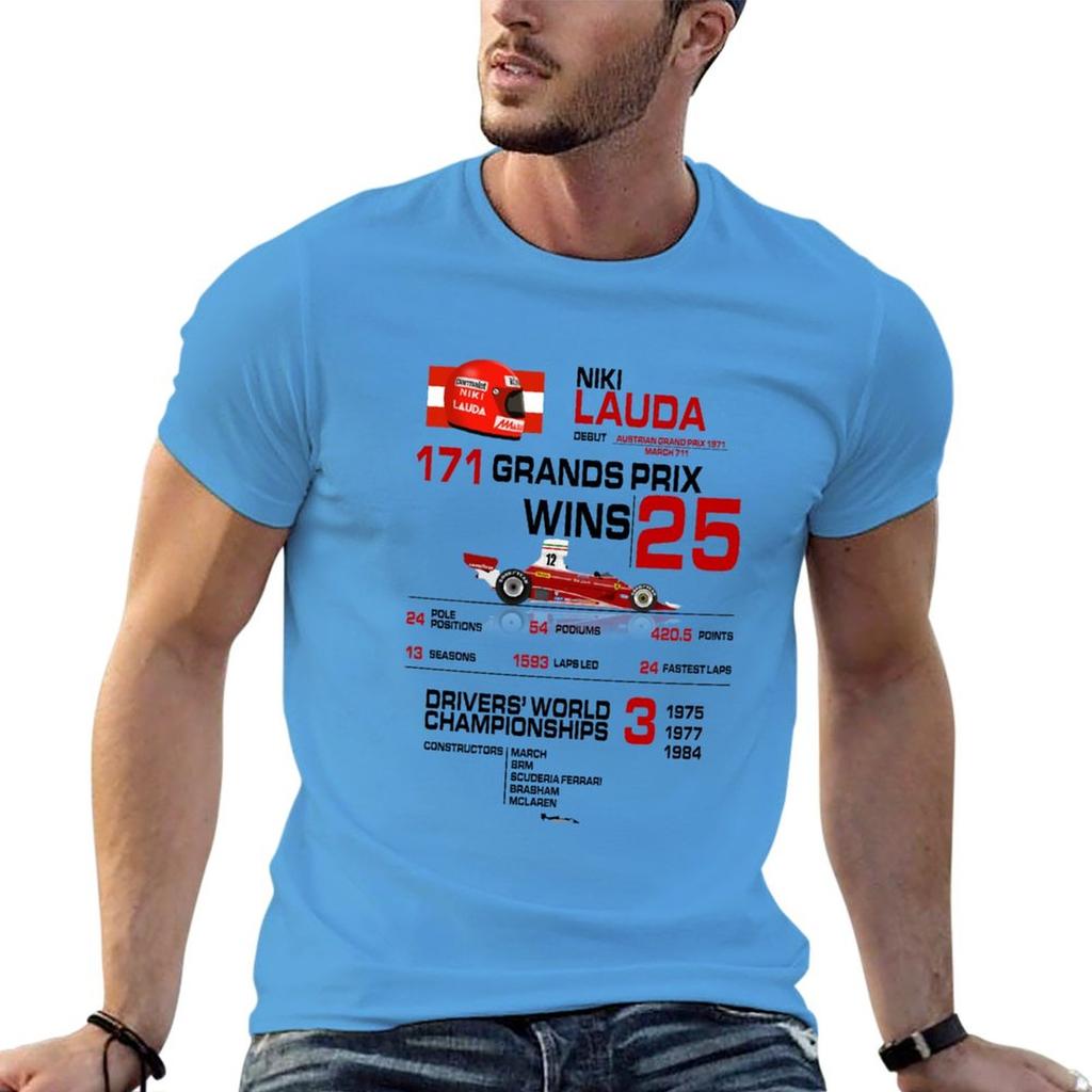 Men's T-Shirts F1 Car Design Short Sleeve Men's Clothing T-shirt