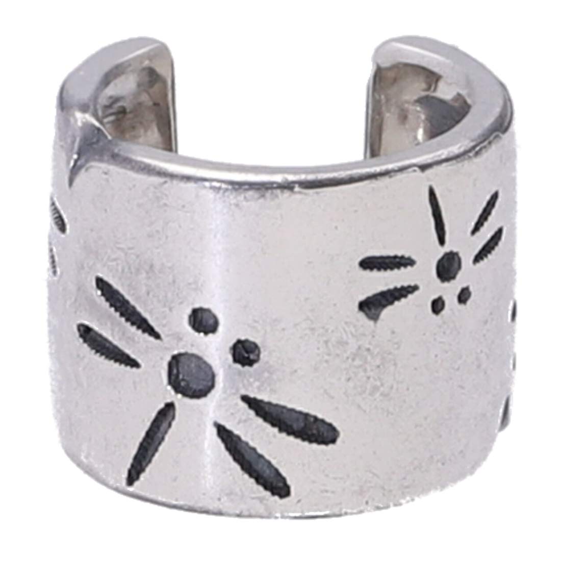 

Shinjuku Gin no Kura Tombo Silver Ear Cuff (Single Ear) - 925 Sterling Silver, Non-Pierced Earrings, Ear Clip, Simple, Japanese Pattern, Men s