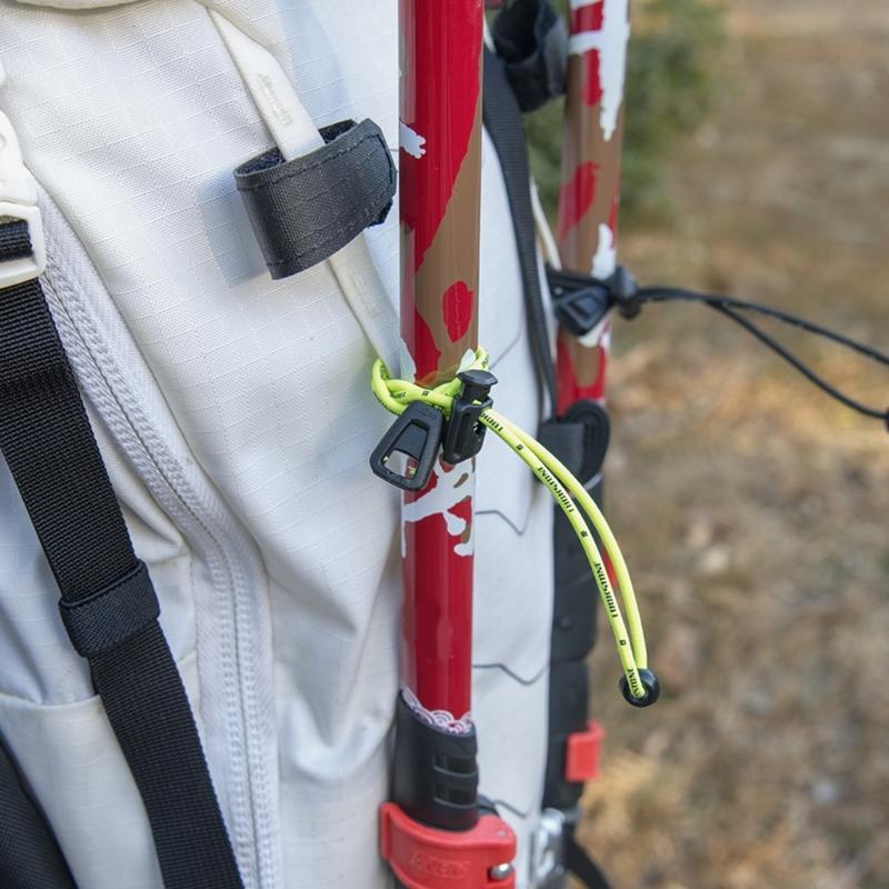 2Pcs Small Bungee Cord Elastic Rope Lanyard Elastic Cord Hiking Poles Holder Strap for Mountaineering Climbing