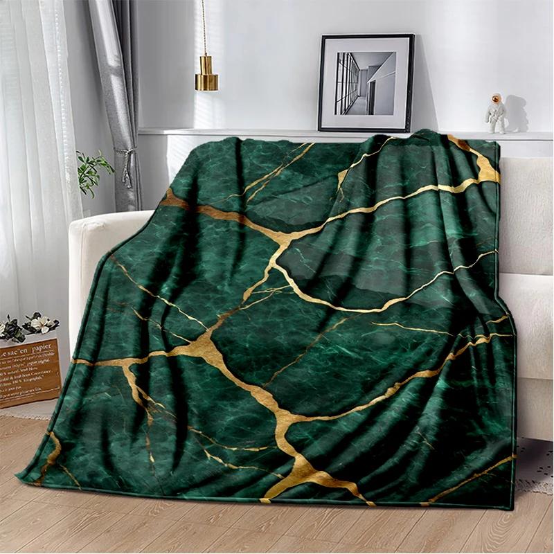 2025 New Style Colour Gold Marble Luxurious Blanket,Soft Throw Blanket for Home Bedroom Bed Sofa Travel Picnic Cover Kid Gift