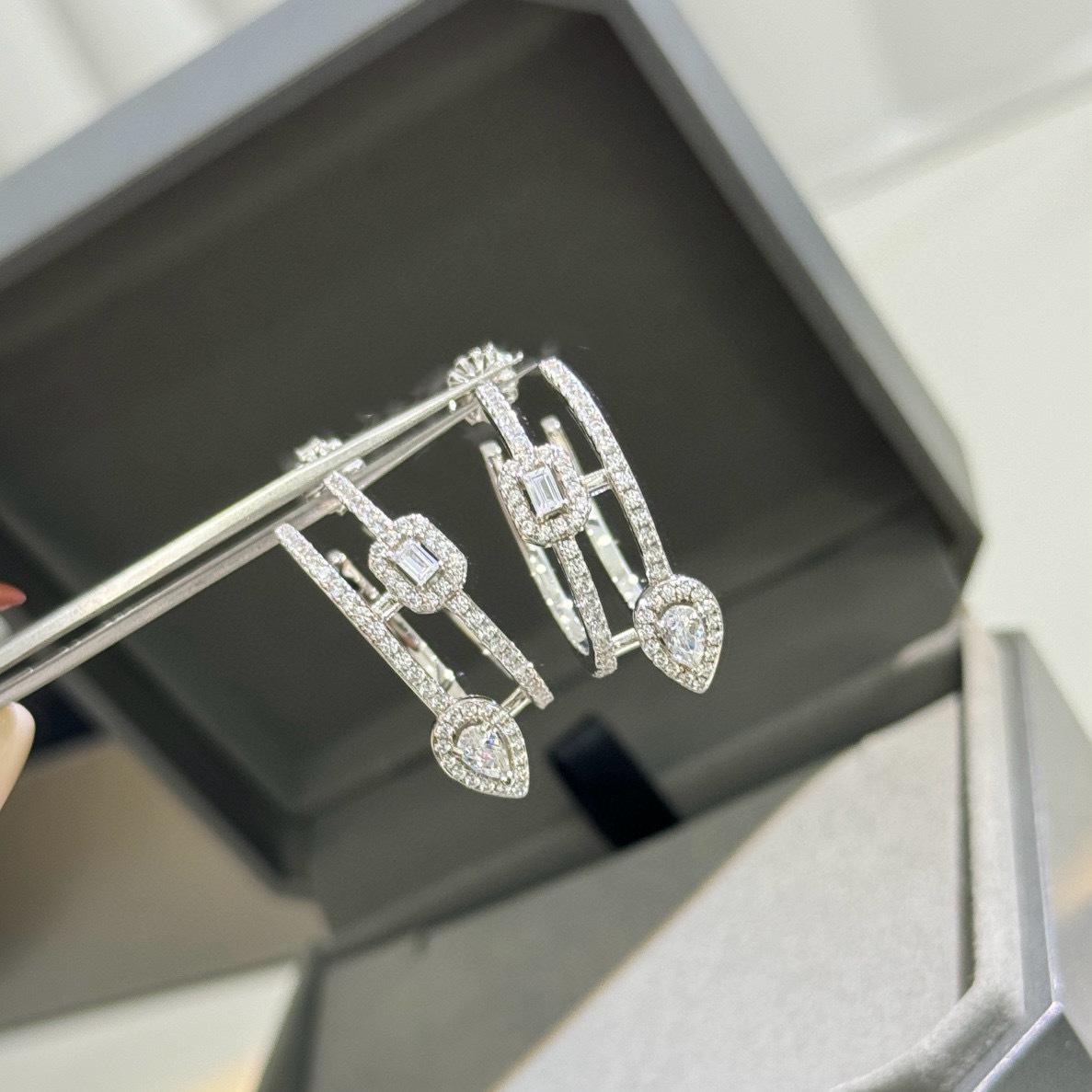 

New Vintage 100% Pure 925 Sterling Silver Earrings Pave Aaa Zircon Water Drop Ear Ear Stud For Women Luxury Fine Jewelry