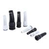 5Pcs Waterproof Cable Gland Pg7 Plastic Anti-Bending Joint M12 Nylon Pa66 Torsion-Proof Glands Pg7/9/11/13.5/16/19/21 Connector