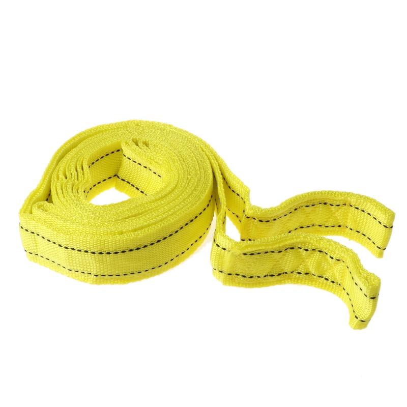 Auto Vehicle Vehicle Boat Reflective Tow Rope Emergency Steel Cable Towing Strap Hauling Pulling Line with Hook 5 Ton 4m