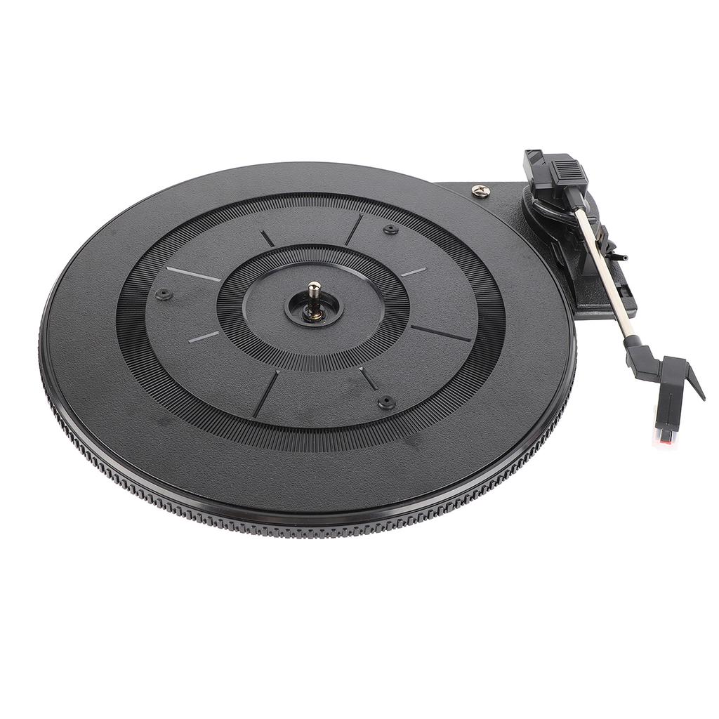 Record Player Turntable Black Plastic Belt Drive Gramophone Turntable Instrument Accessory
